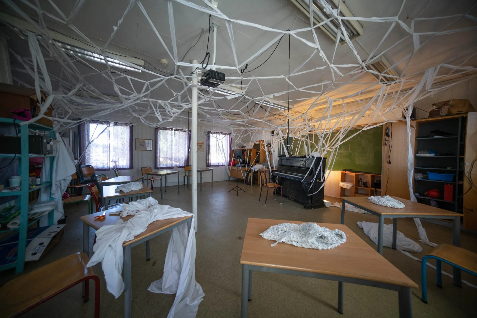  Remnants of the performance  Synthroposofi   by Oscar Gränse. Photo: NKFS.  