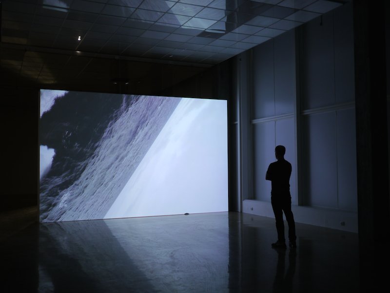  The film  barents (mare incognitum)  (2015) in   Kristiansand Kunsthall as part of HC Gilje’s solo exhibition in 2016. Photo: HC Gilje 