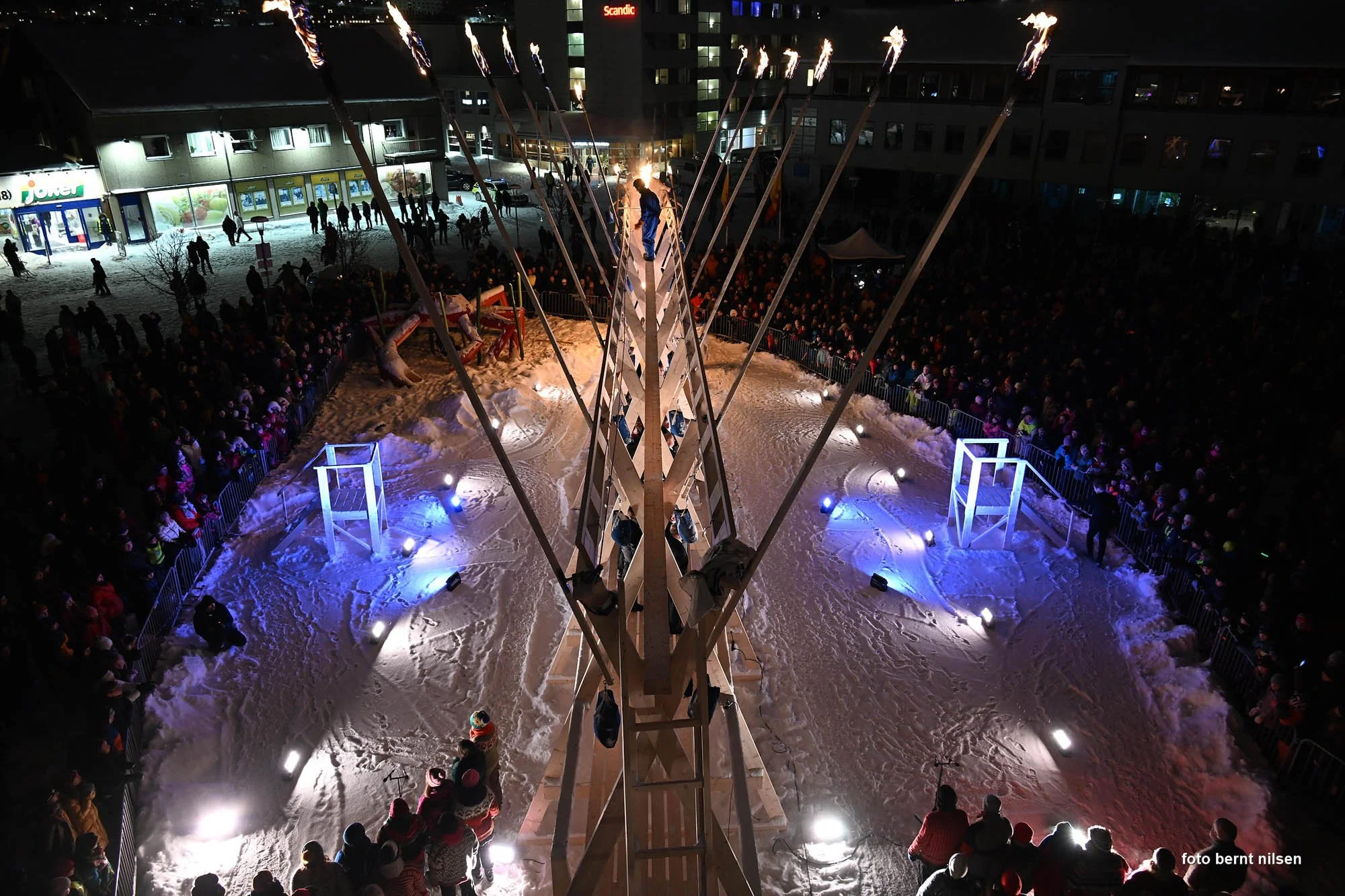  Åpningsshow under Barents Spektakel 2023. Foto: Bernt Nilsen/Pikene på Broen 
