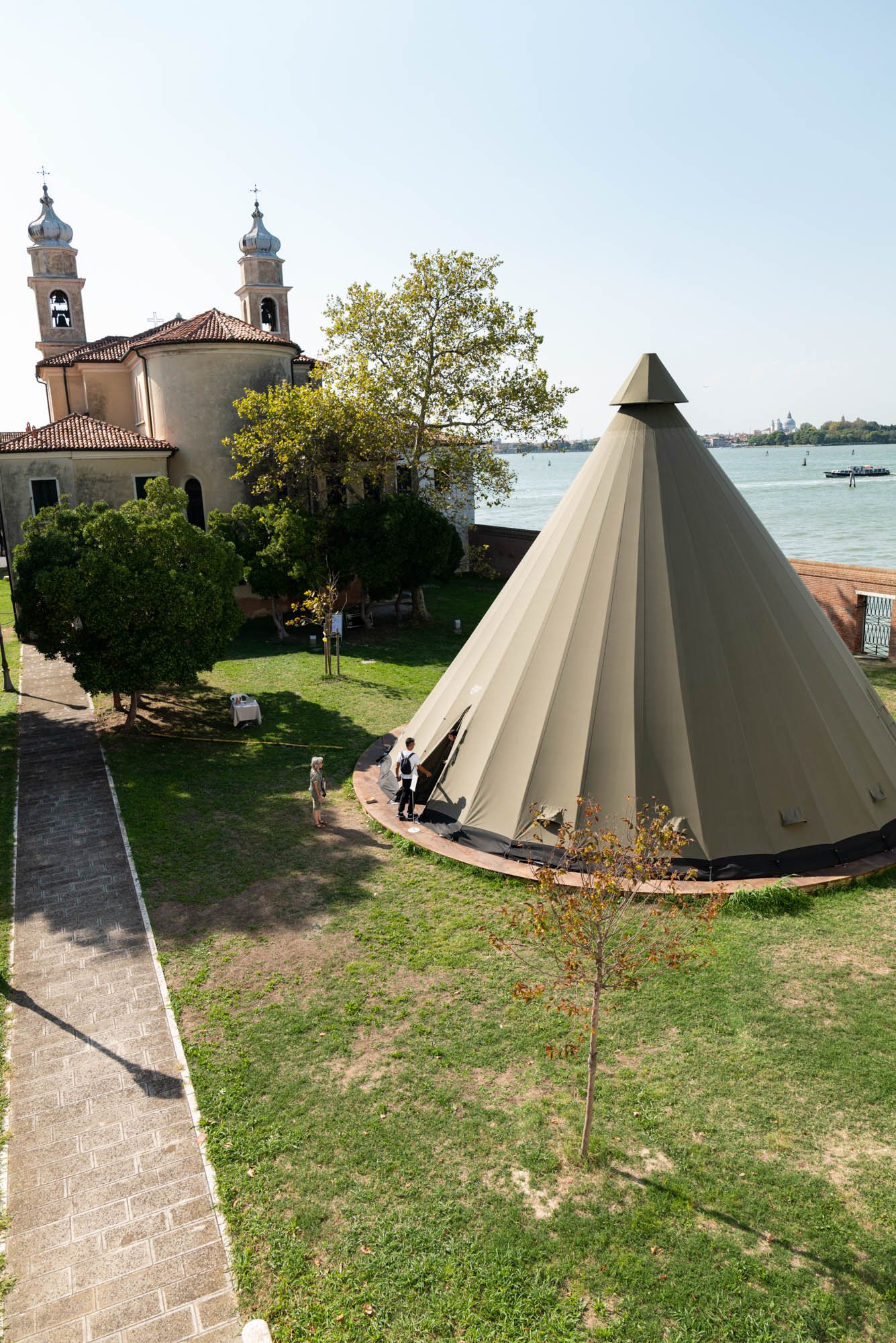  ÁRRAN 360°   i Venezia i august 2022. Prosjektet var del av «The Sámi Pavillion». Foto: Knut Åserud.  