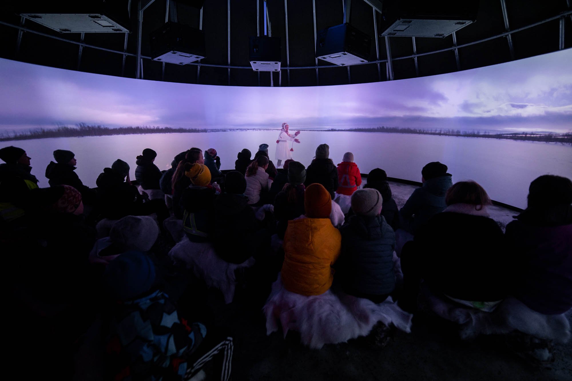  Visning av Elle Márjá Eiras film  Reindeer Corral  (2022) under TiFF i Tromsø. Foto: Sebastian Wilches 