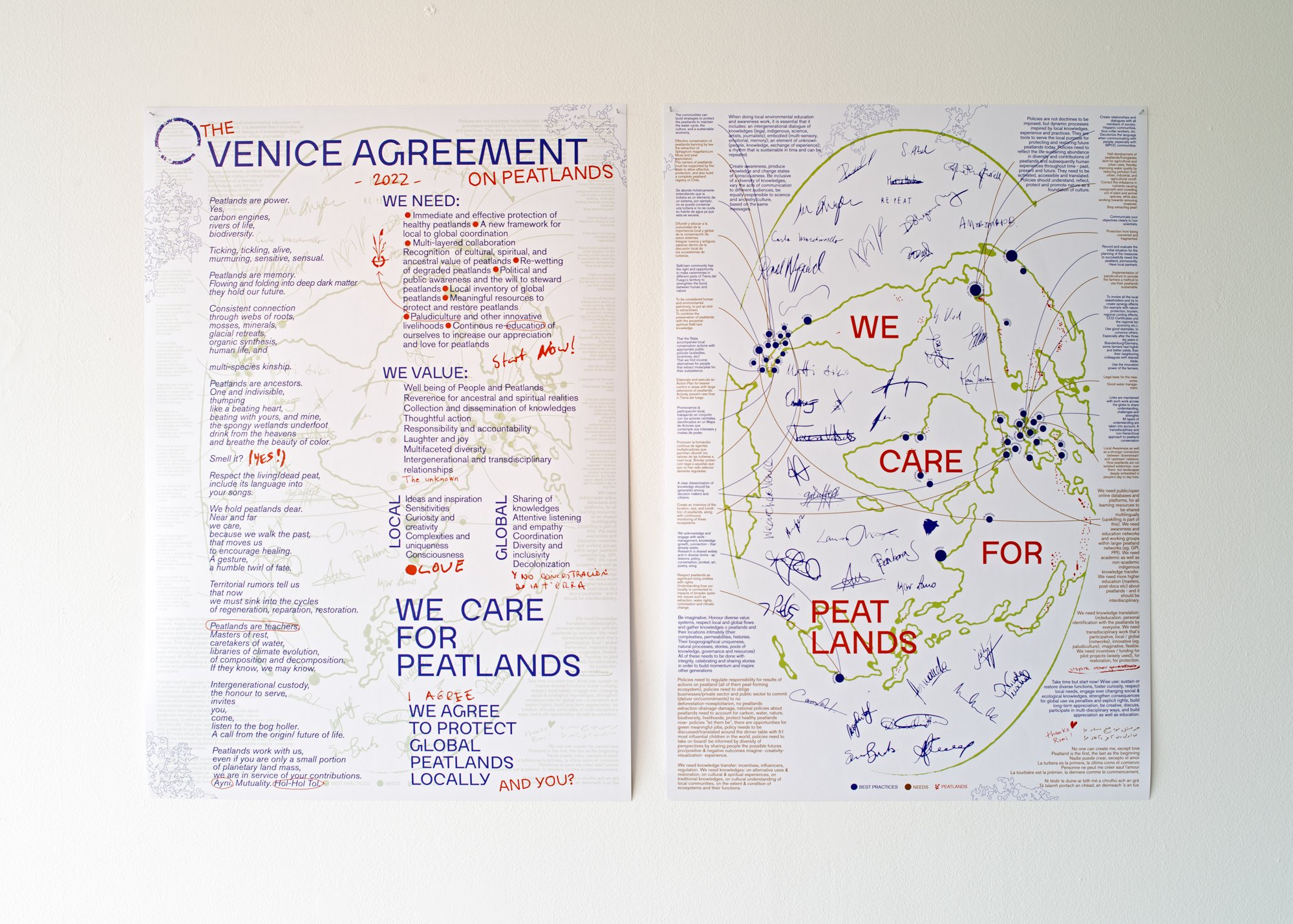  Venice Agreement (2022), plakater. Foto: Mihály Stefanovicz/Tromsø Kunstforening. 