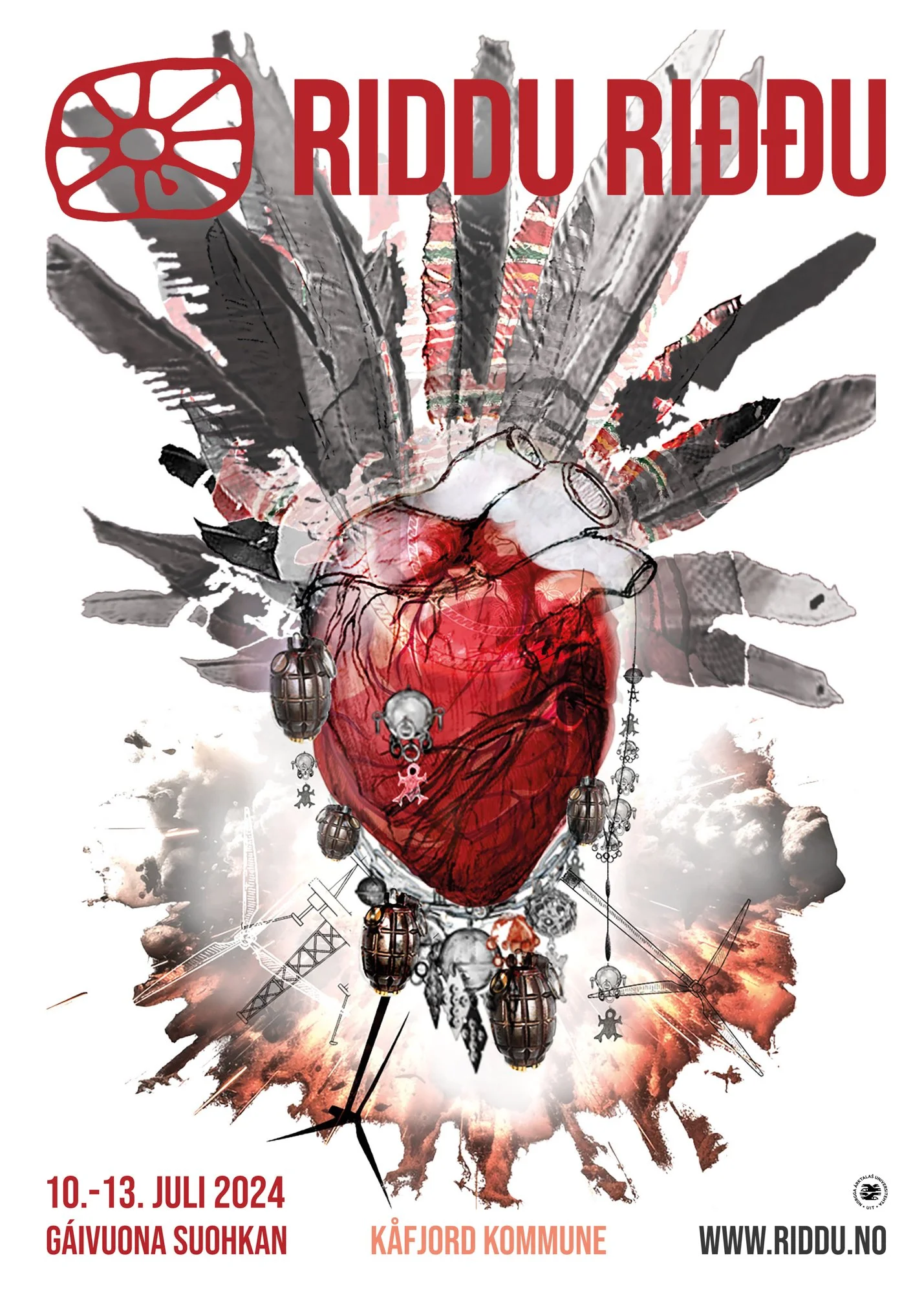  This year's poster, by Máret Ánne Sara. Poster courtesy of Riddu Riđđu Festivála. 