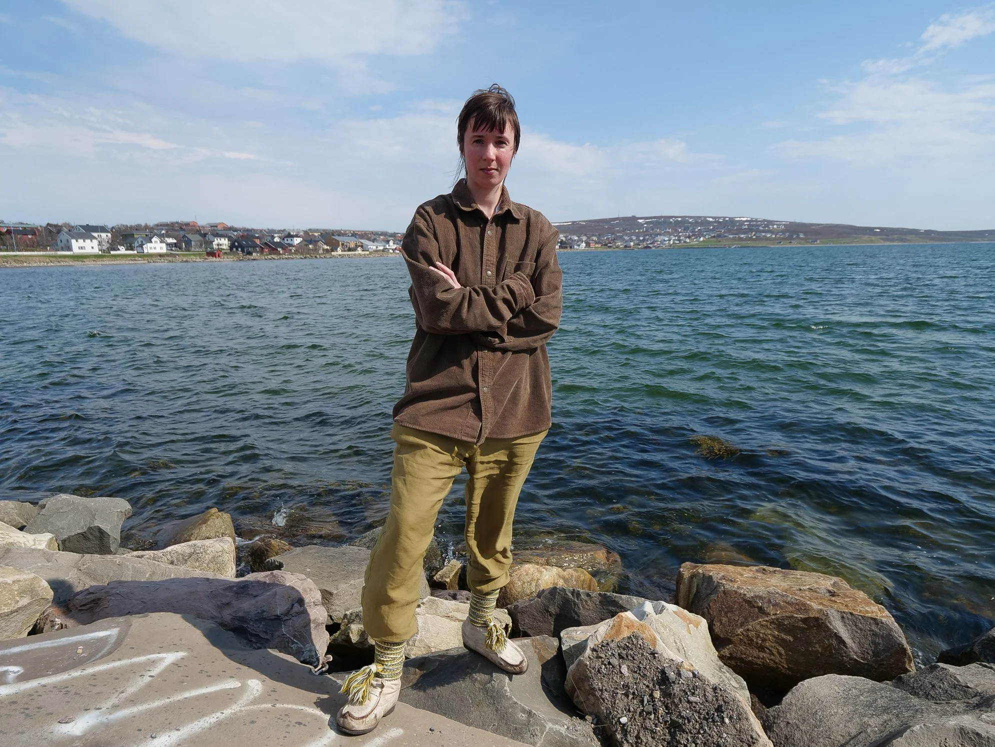  Festivalkunstverket  Löyly (damp)  var skapt av den kvenske kunstneren Benedict Beldam. Foto: Inger Emilie Solheim 