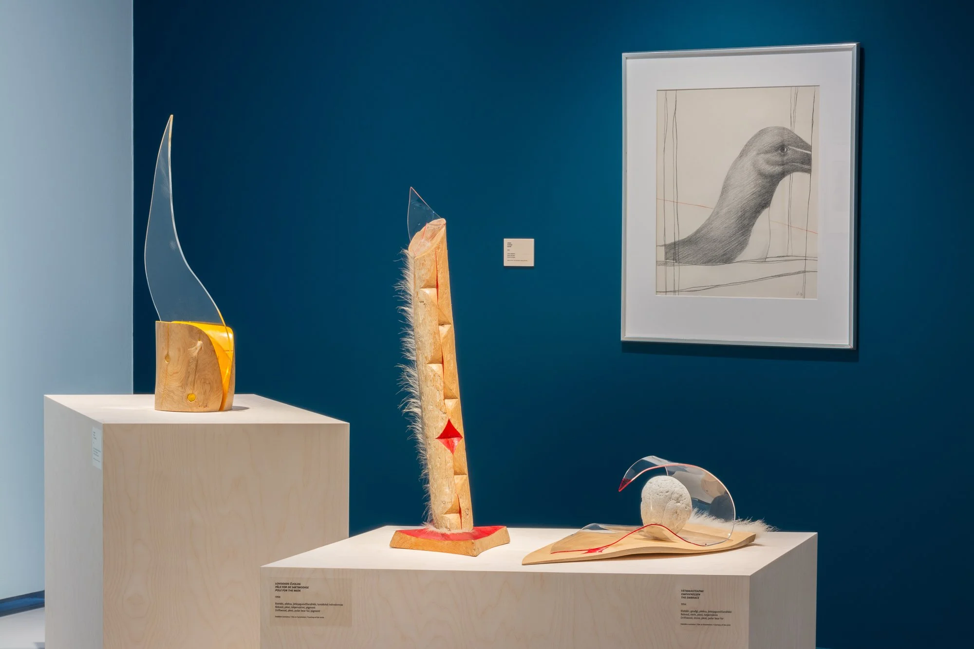  Fra utstillingen  Ingunn Utsi: «Æ e det æ har gjort»  hos Nordnorsk Kunstmuseum. Foto: Nordnorsk Kunstmuseum / Kim G. Skytte 