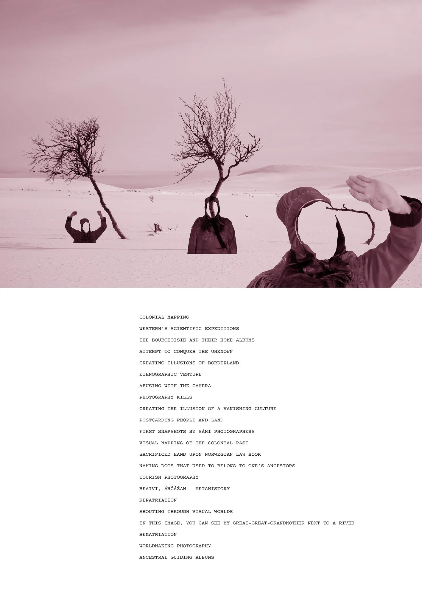  Lada Suomenrinne,  Fictional evolution of Sámi photography  (2025), Sápmi. 25x35,3cm, archival pigment print, framed, museum glass.  