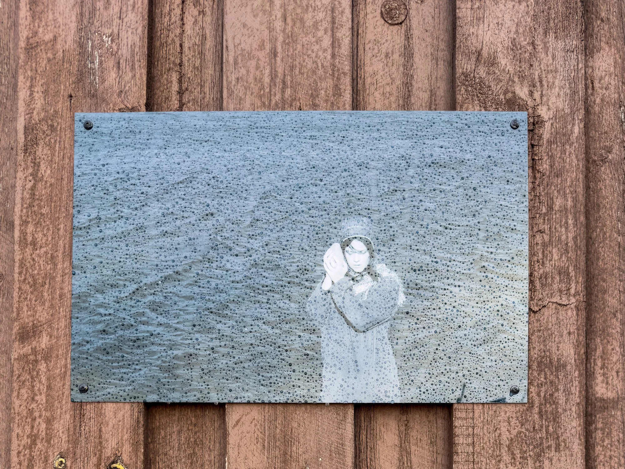  From the ongoing project  Emergency Weather (2024–)  by Lada Suomenrinne. During the  Barents Spektakel 2025: Remote Control  Suomenrinne participated with this project, consisting of photographies, texts and textile art. Photo: Hilde Sørstrøm 