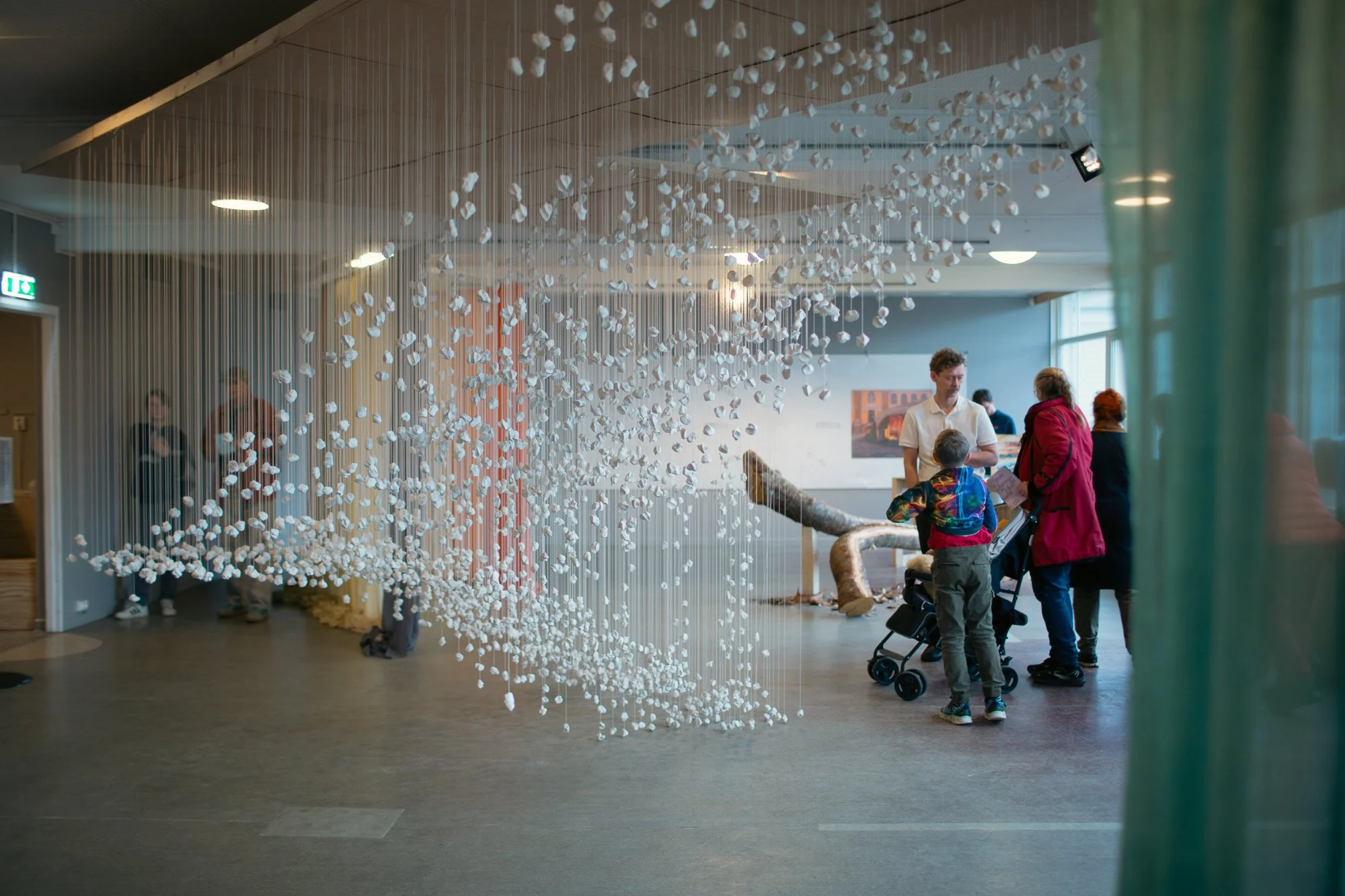   I Was Here by,  installation by Kåre Alexander Grundvåg and Alexander Rishaug. Photo: Daniela Toma / Tromsø Kunstforening 