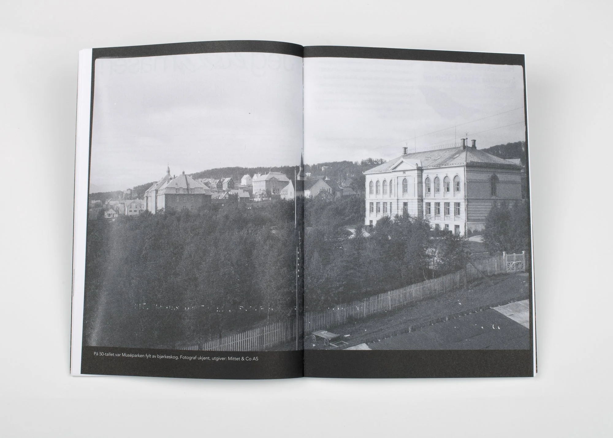 A photo of Muségata 2 in the anniversary book  Dovenskap, Fantasi &amp; Felleskap  ( Idleness, Imagination &amp; Community ). The building has been Tromsø Kunstforening’s home since 1981 and is temporarily being renovated. Photo: Mihály Stefanovicz 