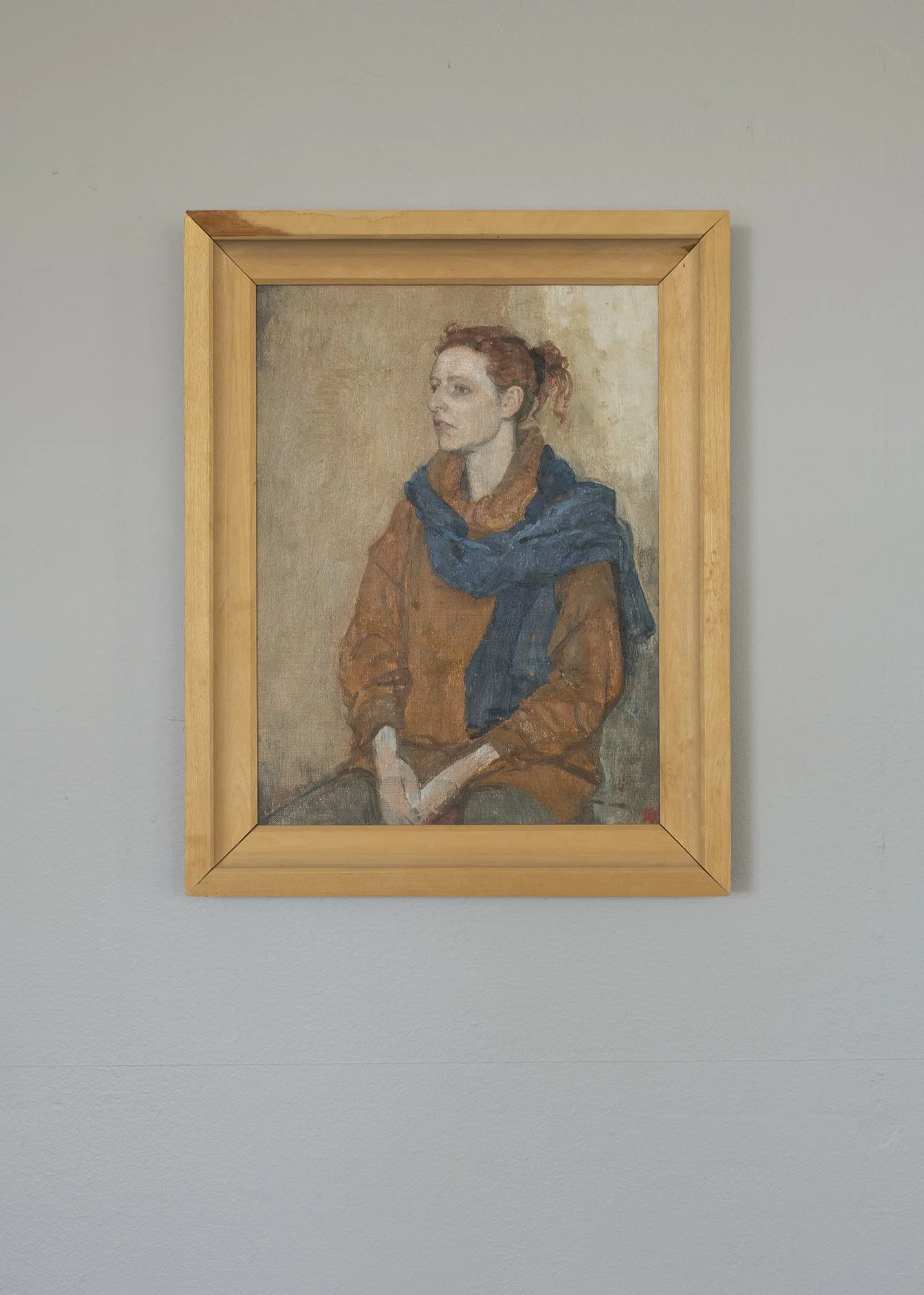   Anne-Lise  (1994), maleri av Jurij Afanassievitsj Grischenko. Foto: Mihály Stefanovicz/Tromsø Kunstforening 