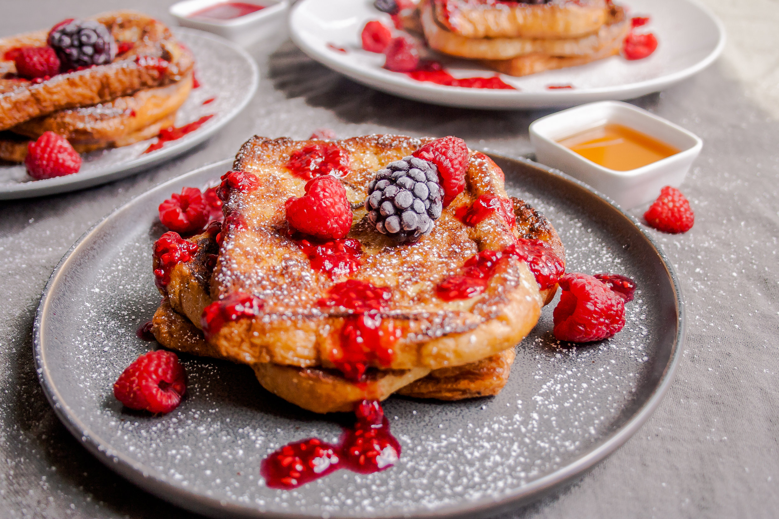 Raspberry Brioche French Toast — More Than You Can Chew