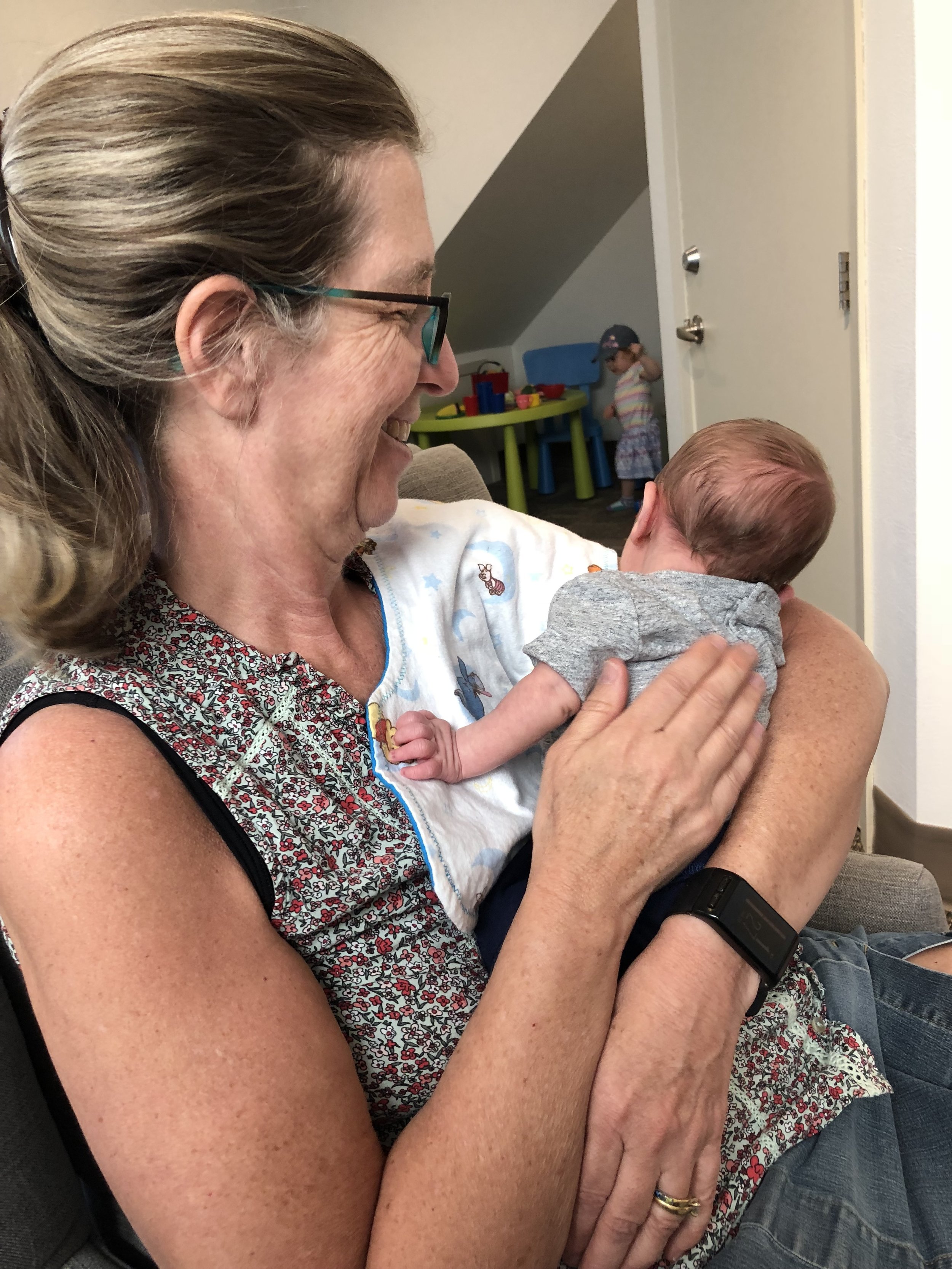 First visit to the midwives with Nana.