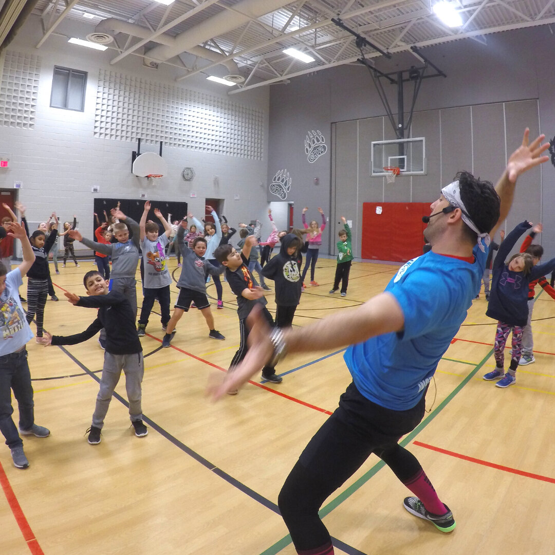 Simply looking at this picture from one of our programs in a school in Brampton Ontario, I can hear the kids saying &lsquo;whhhhooooaaahhh!&rdquo; as they get playful with dance!​​​​​​​​​
Dance in schools is meant to be playful, joyful, energizing an