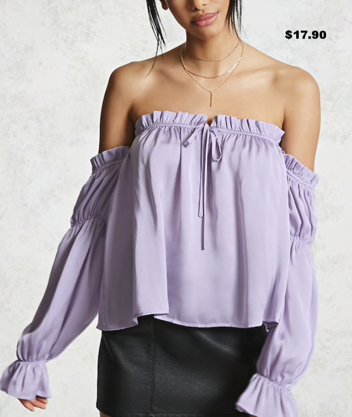 Contemporary Off-the-Shoulder Top