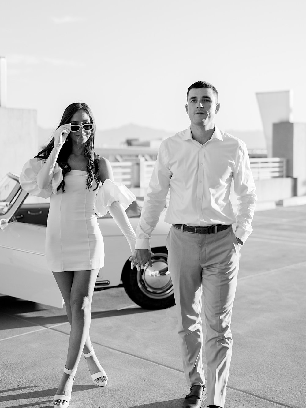 Vintage Porche Downtown City Engagement -26.jpg