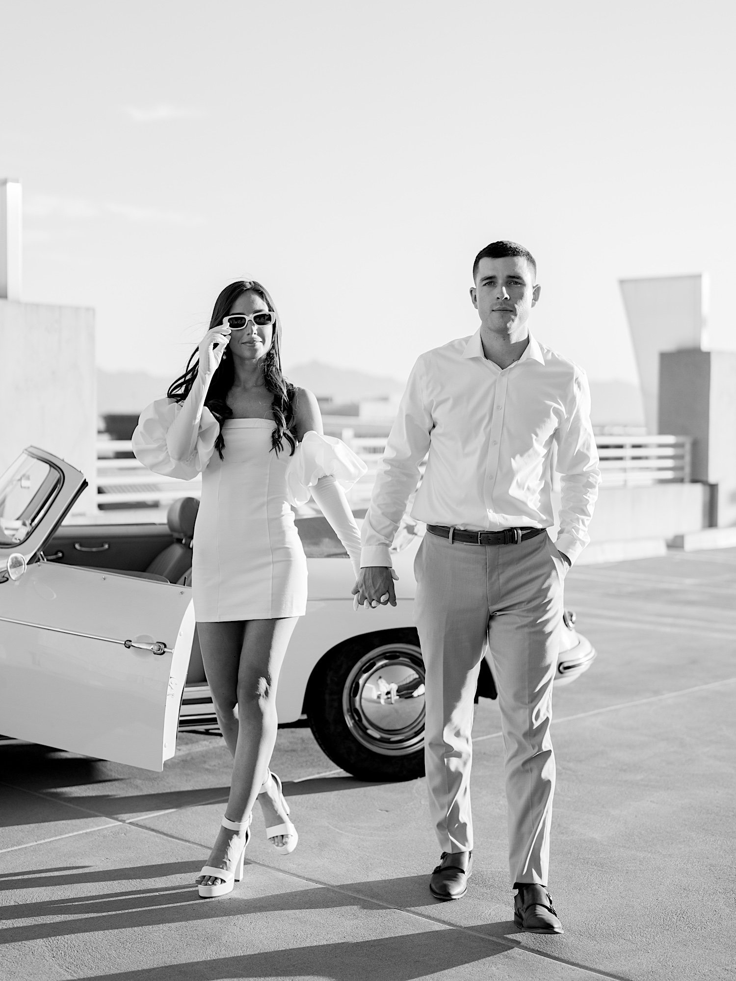 Vintage Porche Downtown City Engagement -27.jpg