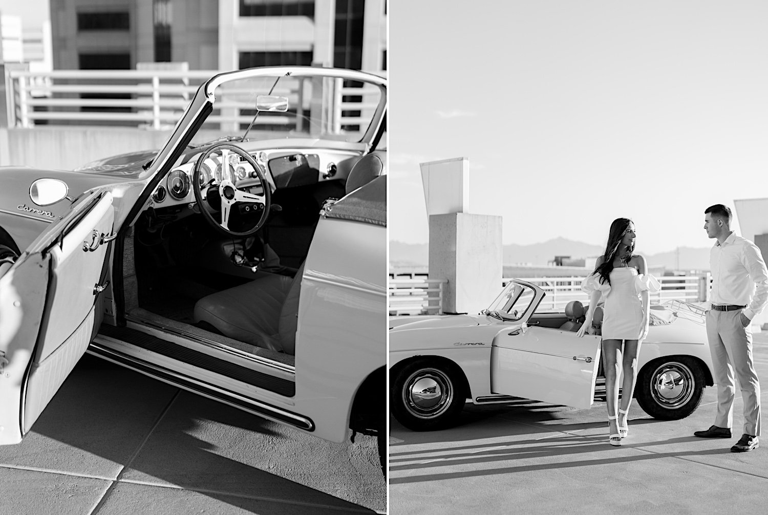 Vintage Porche Downtown City Engagement -34.jpg