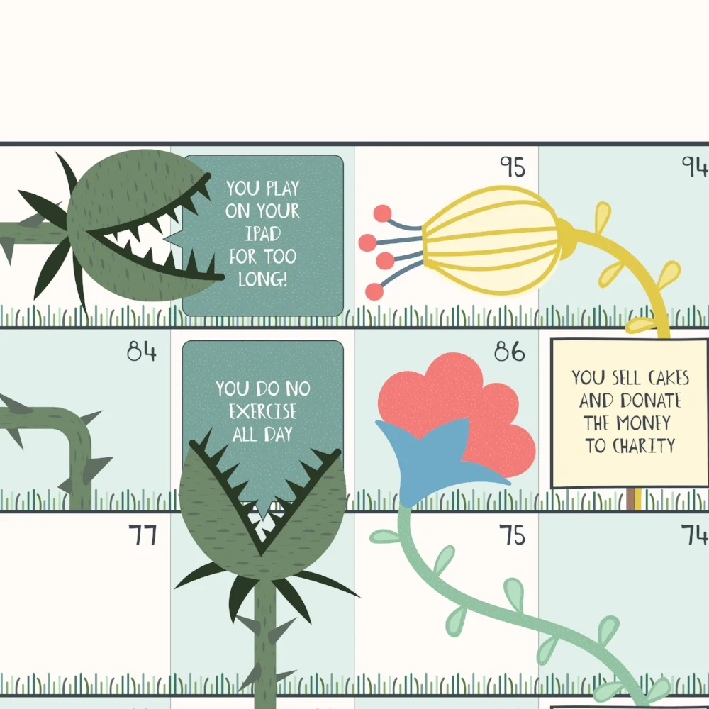A glimpse of Weeds and Flowers - a game that aims to build compassion and resilience