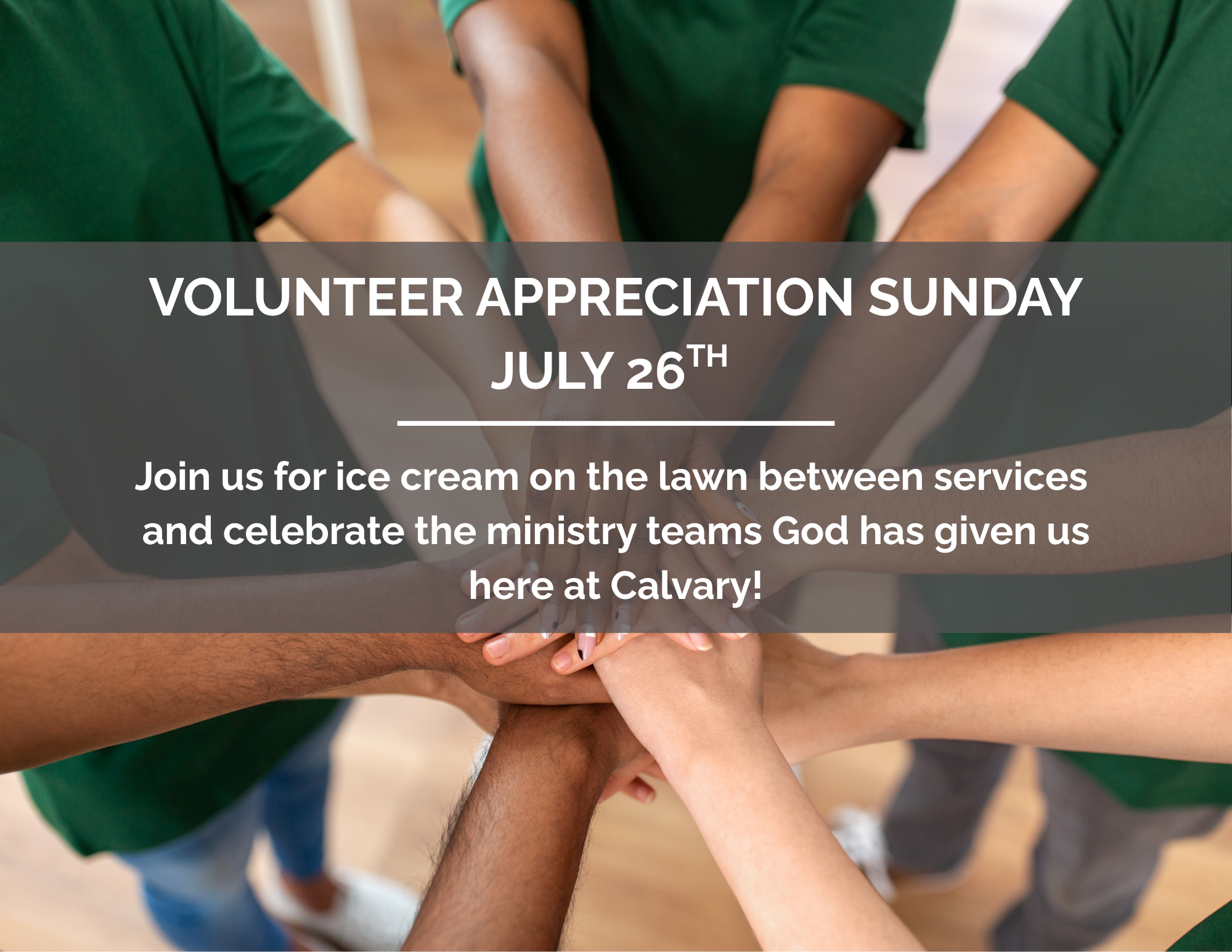 Volunteer Appreciation Sunday