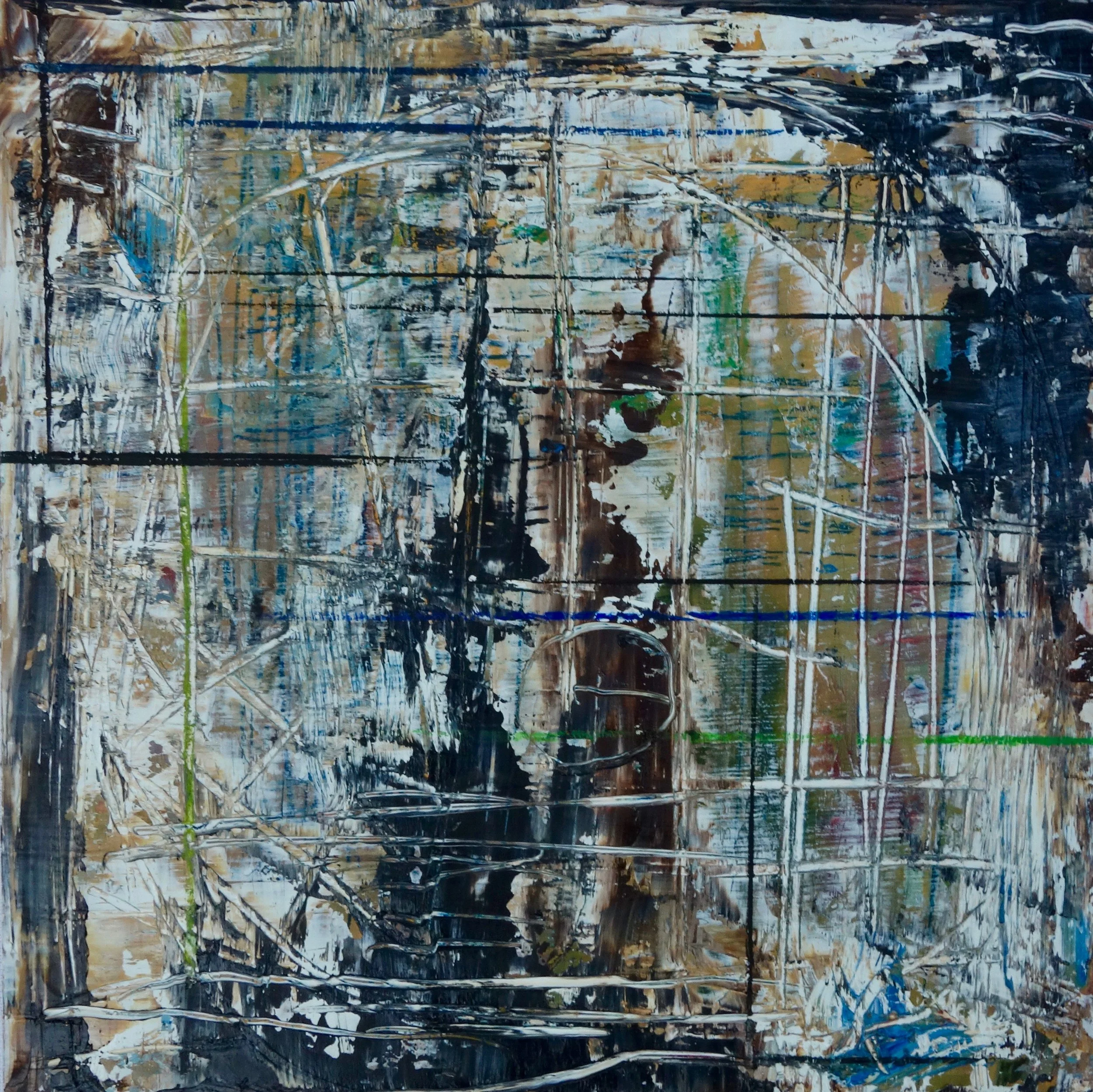 OUR TIME 1 - 10X10 - OIL ON PANEL