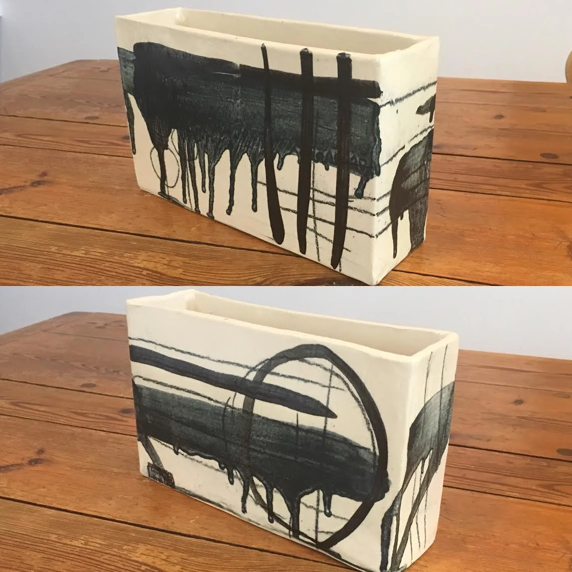 Porcelain Vessel - 9.5"W X 2.5"D X 6"H