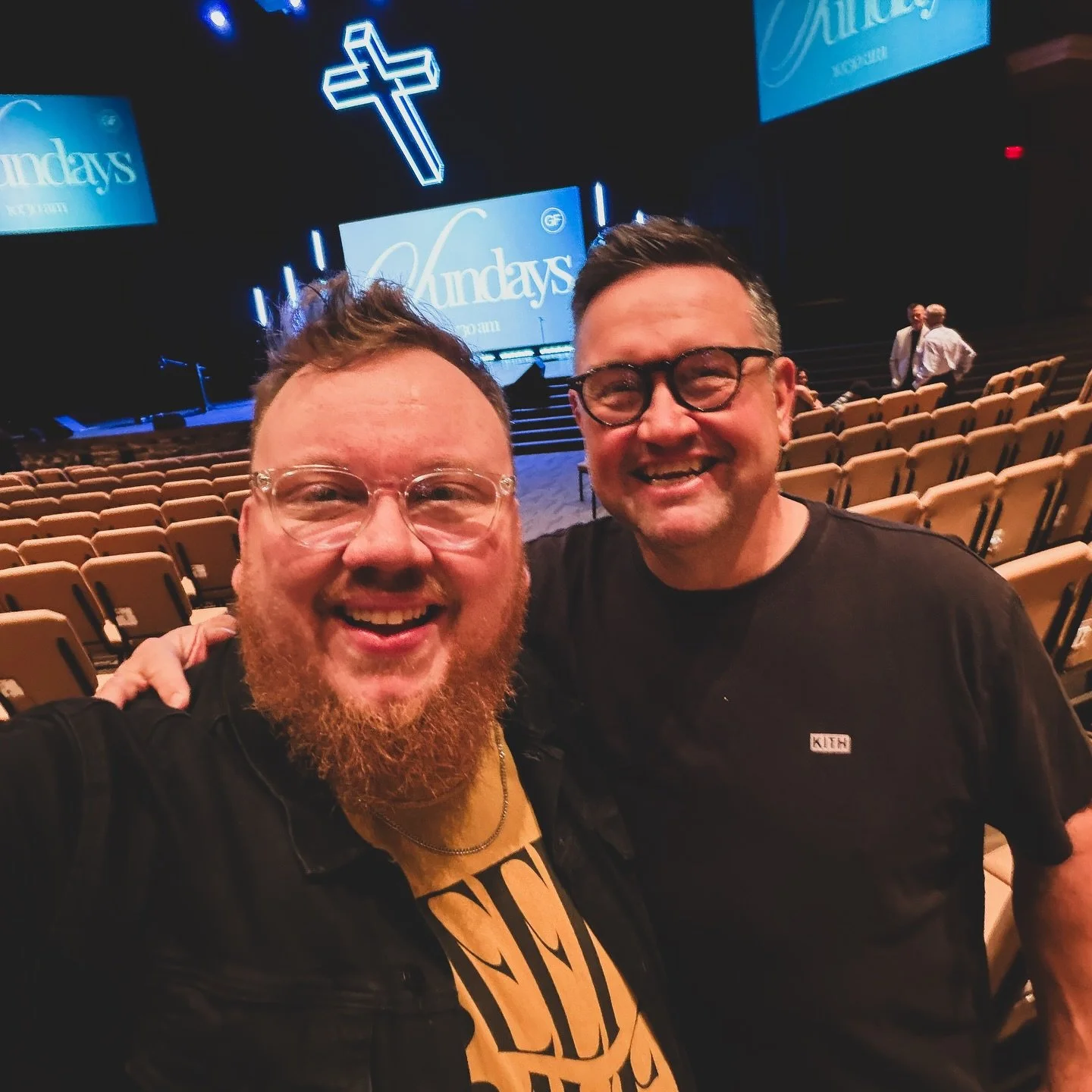 So surprised and grateful to see my good friend @justinrsmith24 this morning! Justin serves with @projrescue and happed to be in the area. He saw my video last night and decided to come to @griffinfirst today! Yall get you a friend like Justin! Thank