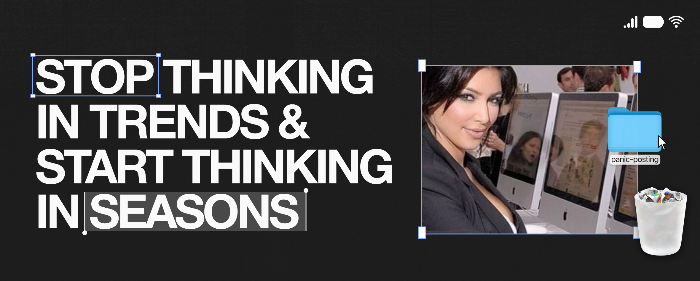 Stop Thinking in Trends