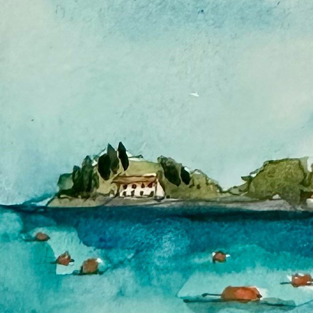 Dear Summer, or should I say July? We are into the second half of the year. #lovelettertotheseasons #dearjuly #paintingmyvacation #watercolorjournal #traveldiary2024 #viscroatia