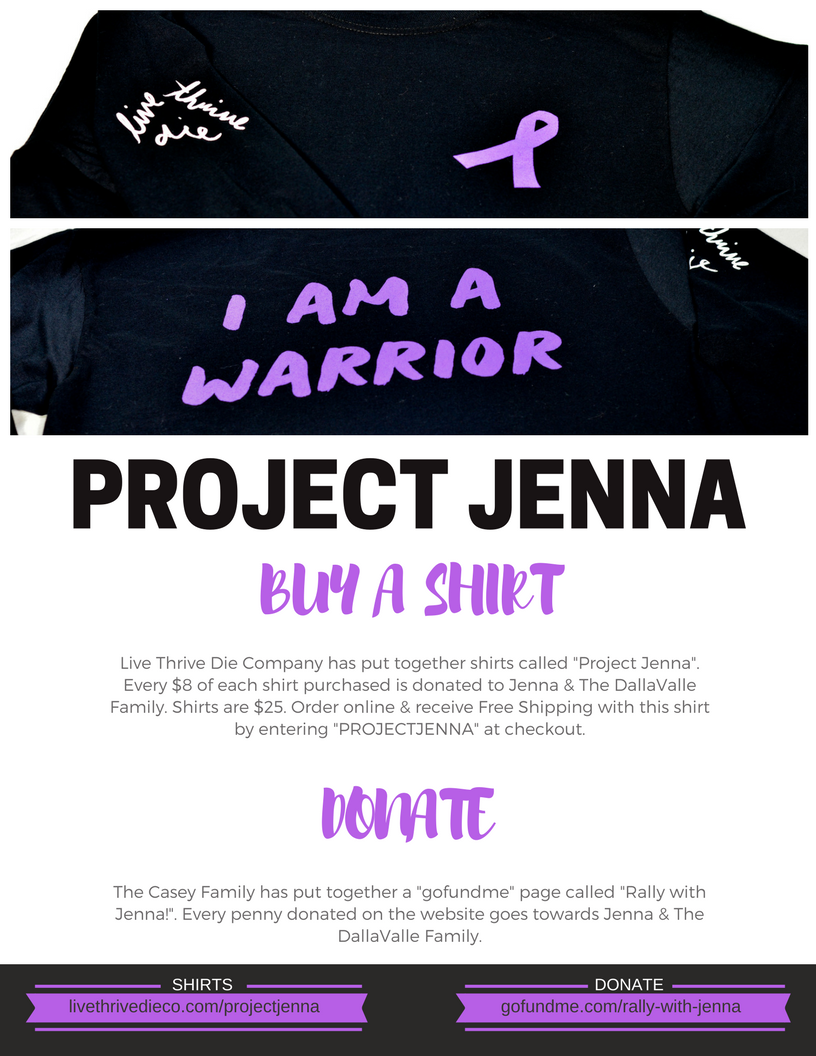 PROJECT JENNA Raised Over $600!