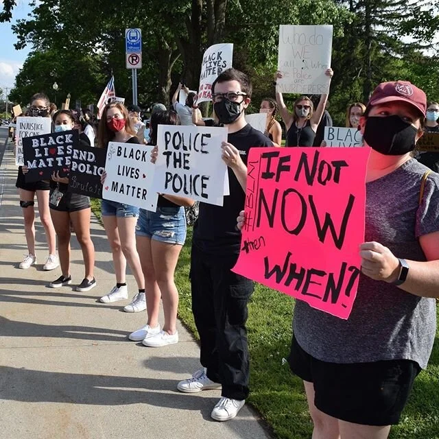 Peep the maroon hat😇 #blacklivesmatter #torringtonct &bull;
📸: Eric Hahn
