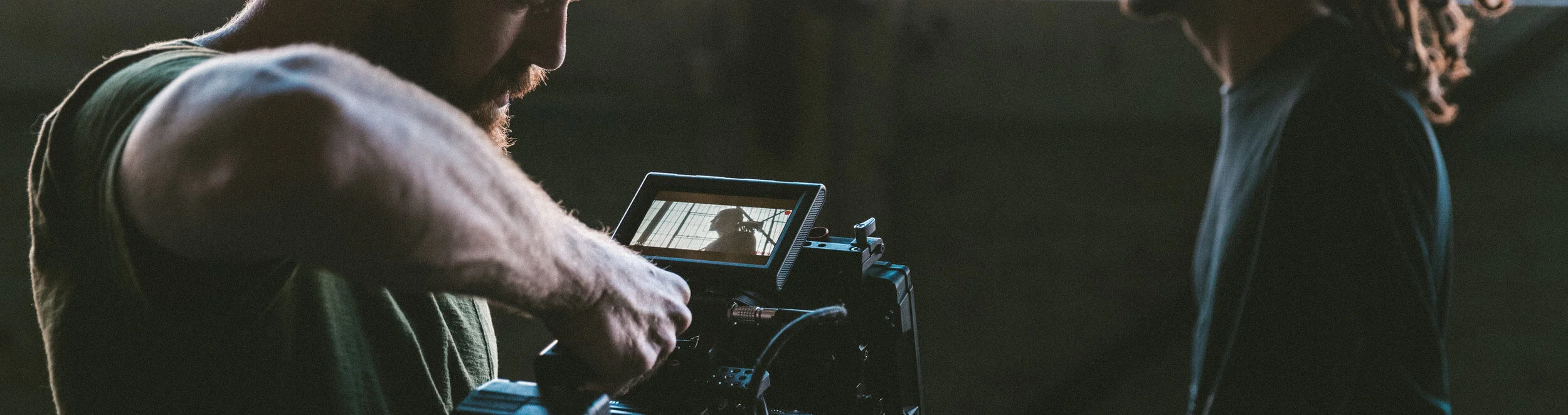 Cameraman shooting scene