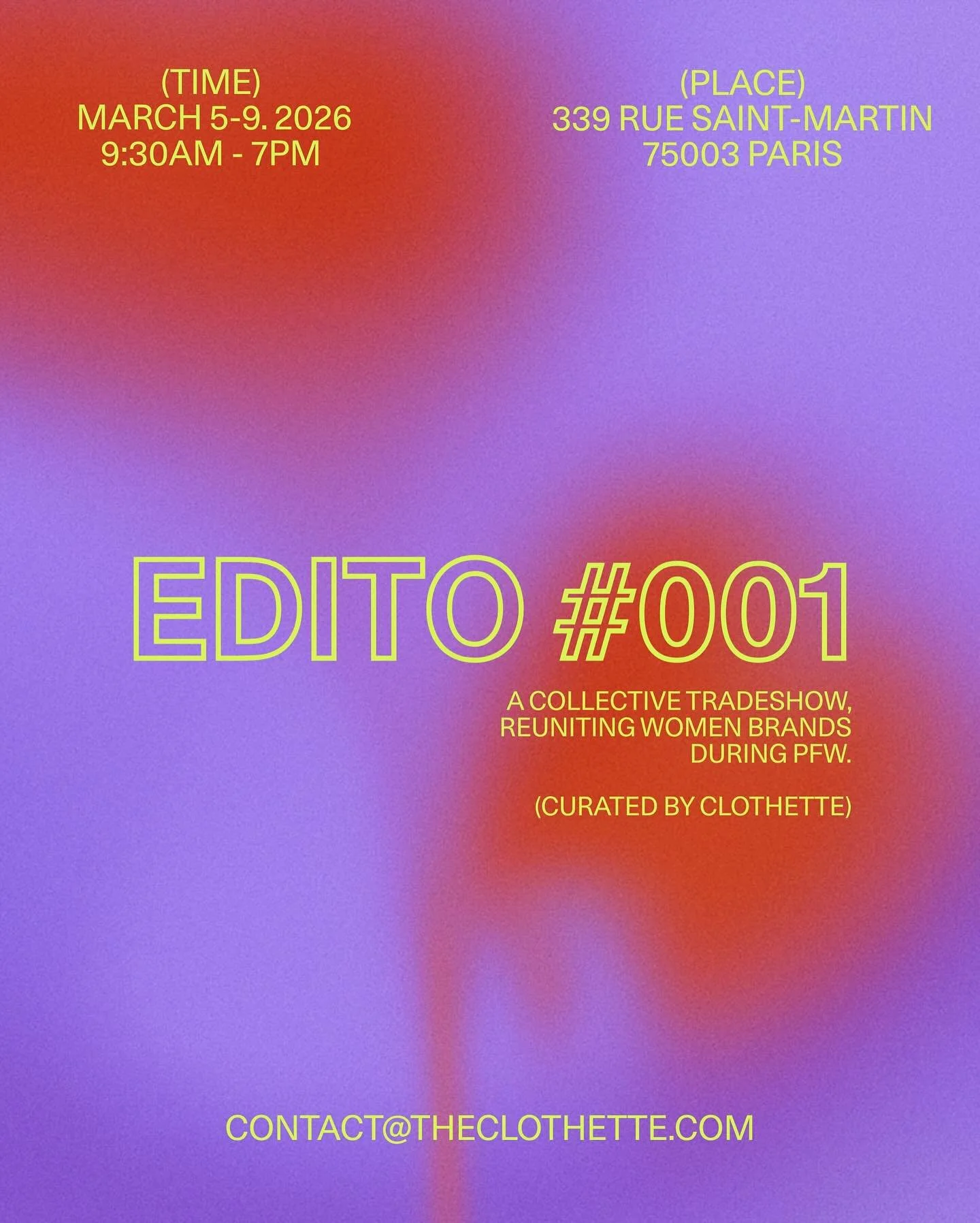 Paris next - Degen AW26 @ Clothette Edito #001
