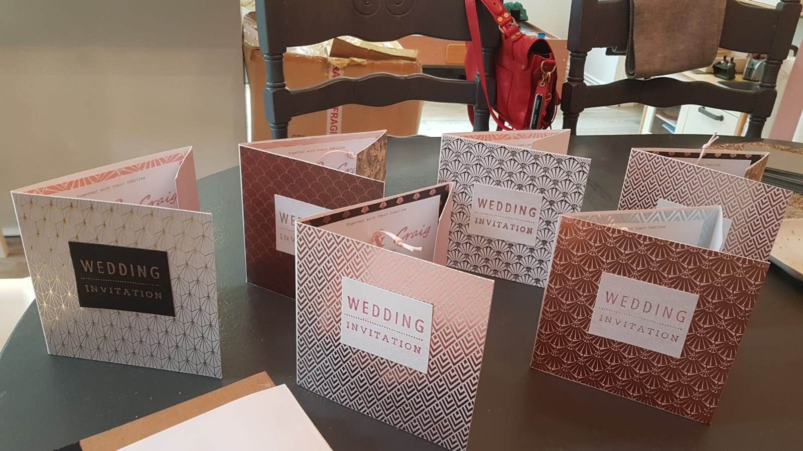 Each invitation was completely unique, and amazingly creative!