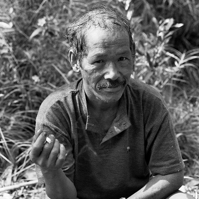1990s #Indonesia rainforest Guide. This is from my travels to a remote part of the Indonesian #jungle to visit the hunter-gather tribe the Wana.  This was shot on black and white film in the pre-digital age.  Lugging cameras in the rainforest not fun