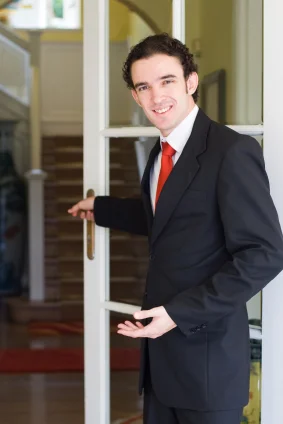 Here's the door...