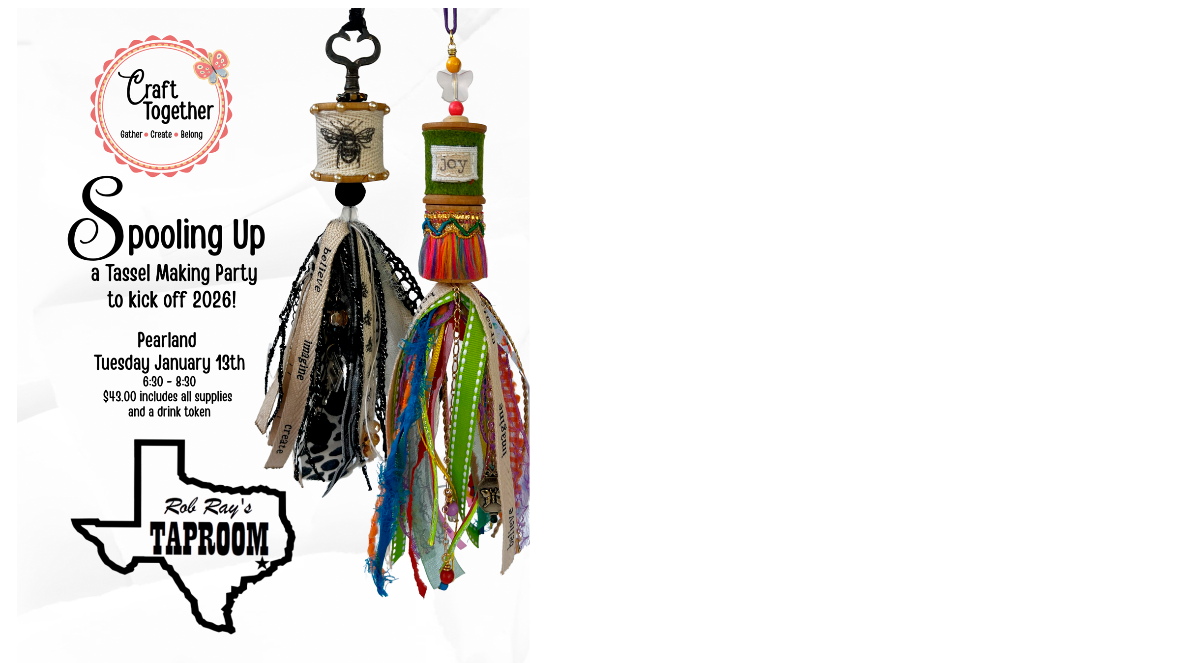Spooling Up - A Tassel Making Party To Kick Off 2026 - Pearland