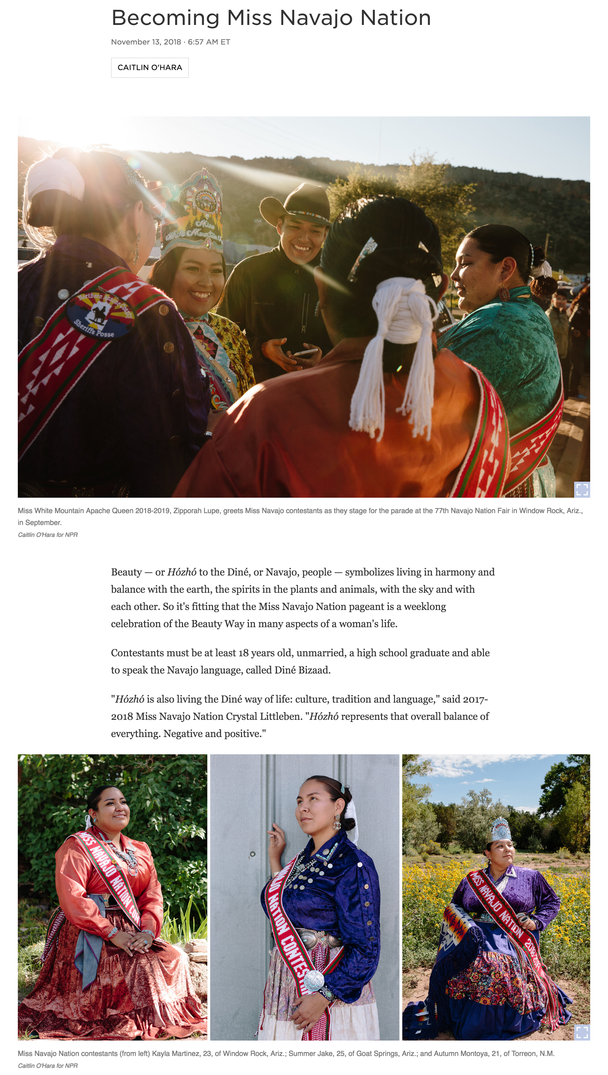 Full story Photography and story: Caitlin O’Hara for NPR