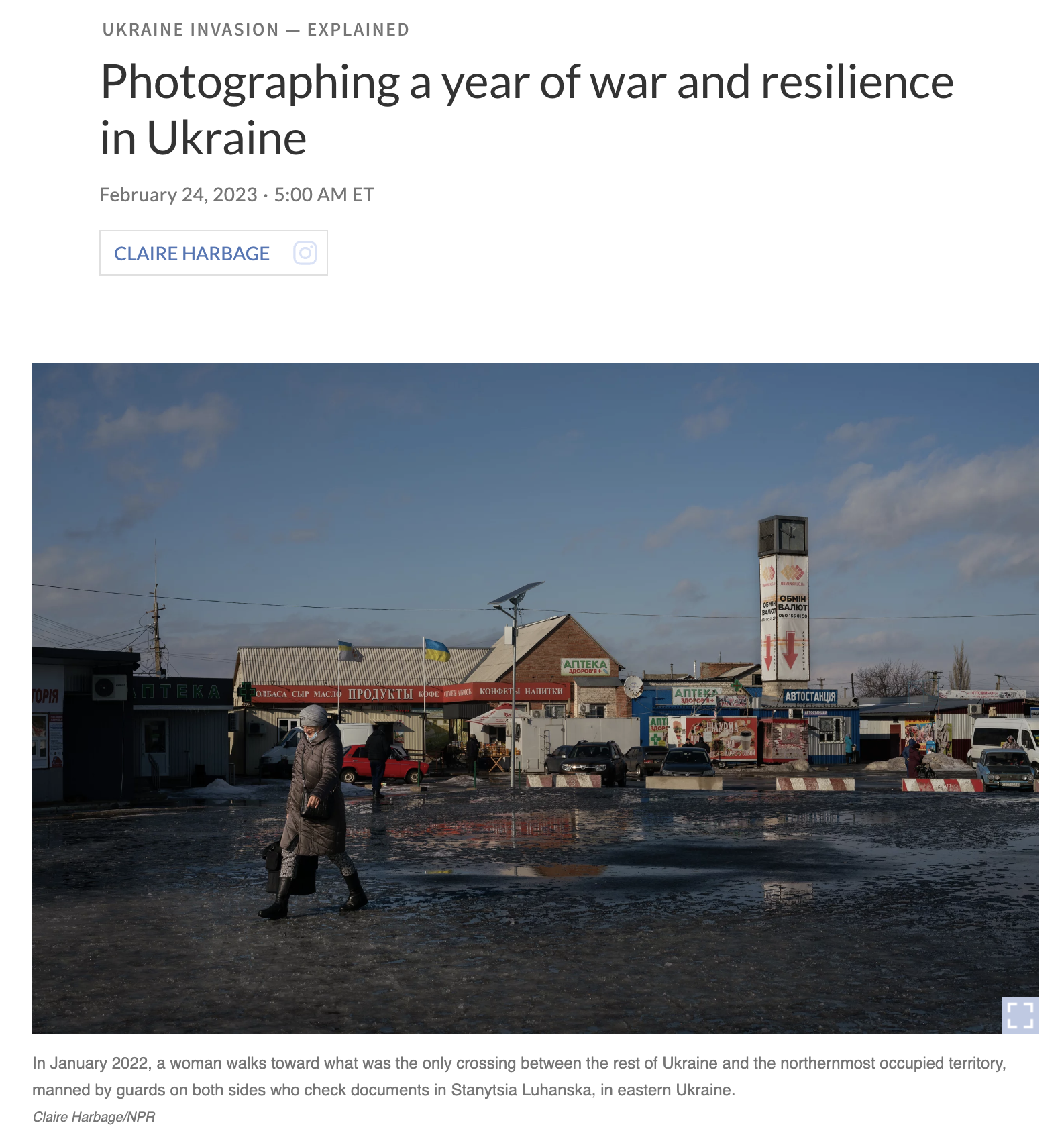   Full story    Photography: Claire Harbage/NPR  