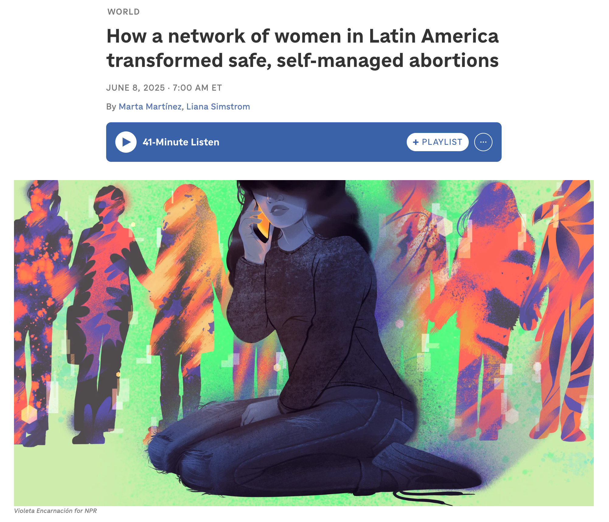 Full story Illustration: Violeta Encarnación for NPR