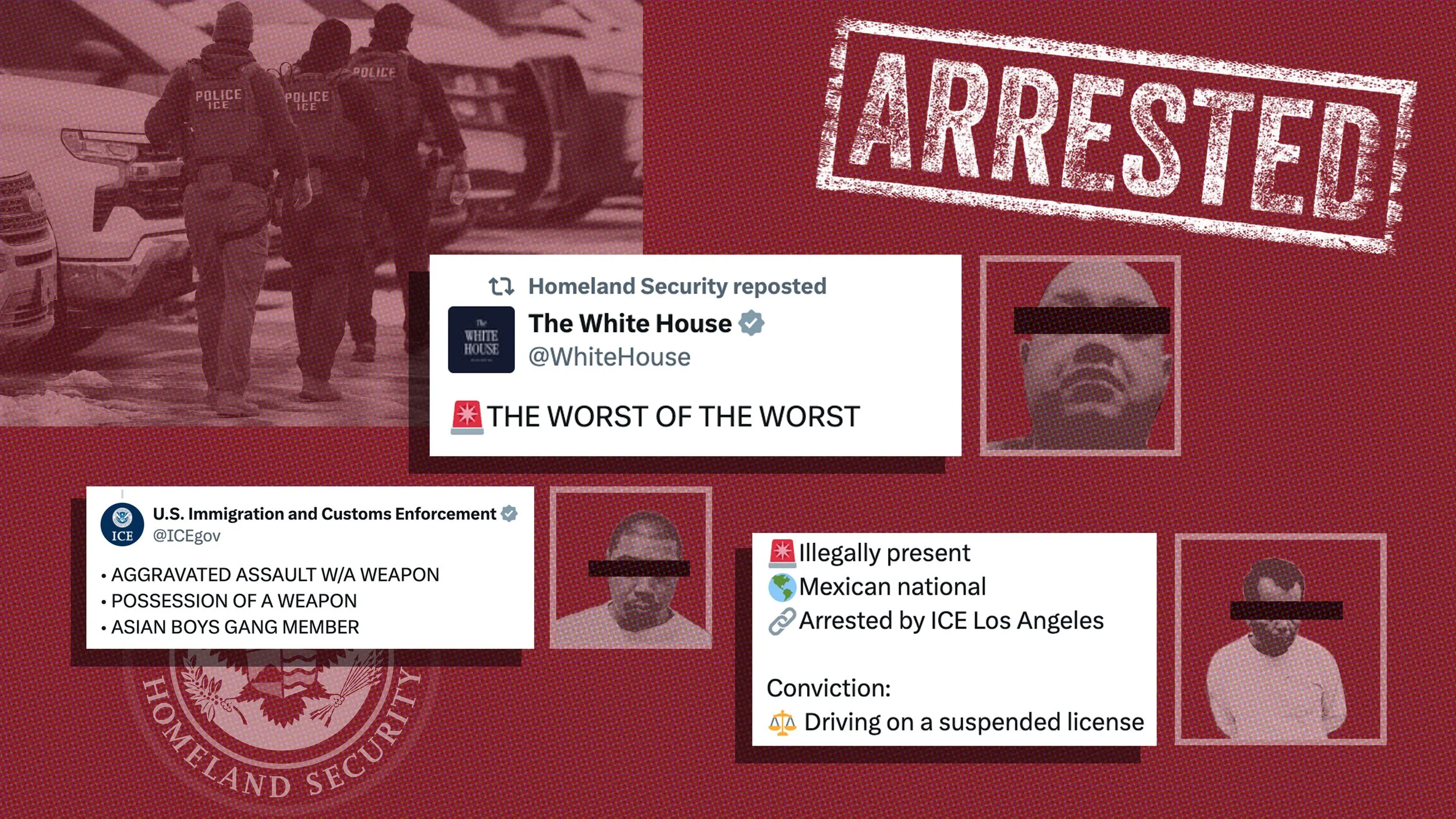    How the federal government is painting immigrants as criminals on social media   