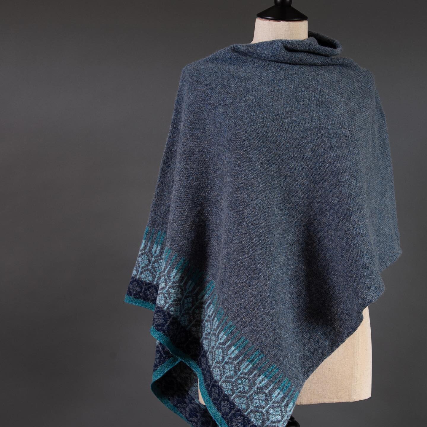 Super cosy ponchos ideal for this wintry weather! There are a couple of different colour ways on the website but if you&rsquo;d like a different colour just get in touch! #lambswool #handknitted #madeinscotland #madeonskye #isleofskye #machair #winte