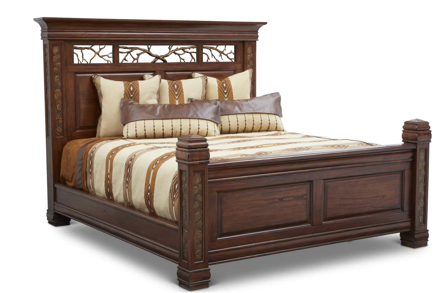 Aspen King Bed King Headboard King Item # DI-167101HB (G / LB / DB) Dimensions: 88.75 x 8.5 x 69"H King Footboard Item # DI-167101FB (G / LB / DB) Dimensions: 83.75 x 6.25 x 38.375"H King Side Rails Item # DI-167101SR (G / LB / DB) Dimensions: 81"L x 2.75"T x 9.5"H Overall Assembled King Dimensions: 88.625 x 92.3125 x 92.3125"L