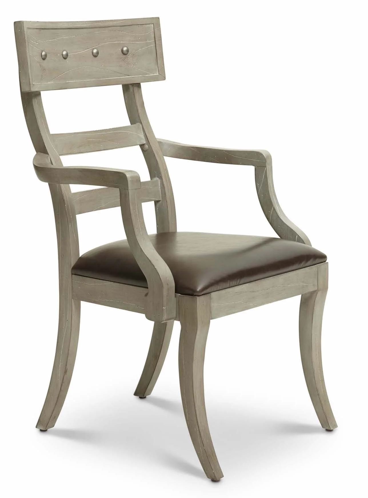 Aspen Arm Chair Item # DI-167203 (G / LB / DB) Dimensions: (2/carton) 24.75 x 25 x 41.5"H Aspen Arm Chair Upholstered Back (Not Pictured) Item # DI-167203A Dimensions: 24.75 x 25 x 41.5"H
