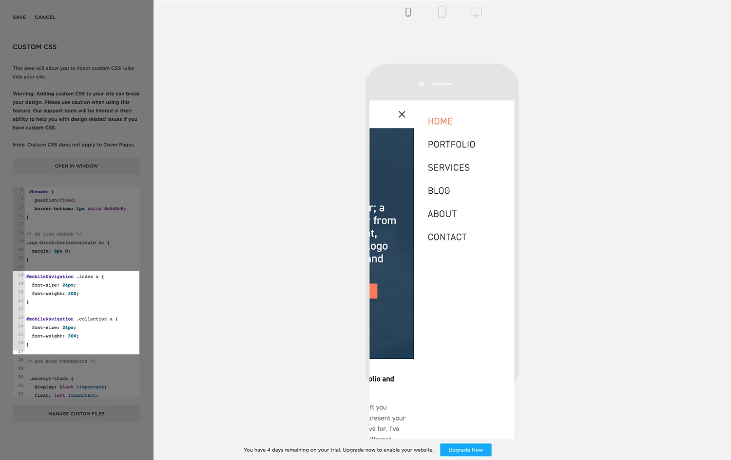 Using Html And Css To Customise My Squarespace Website Graphic