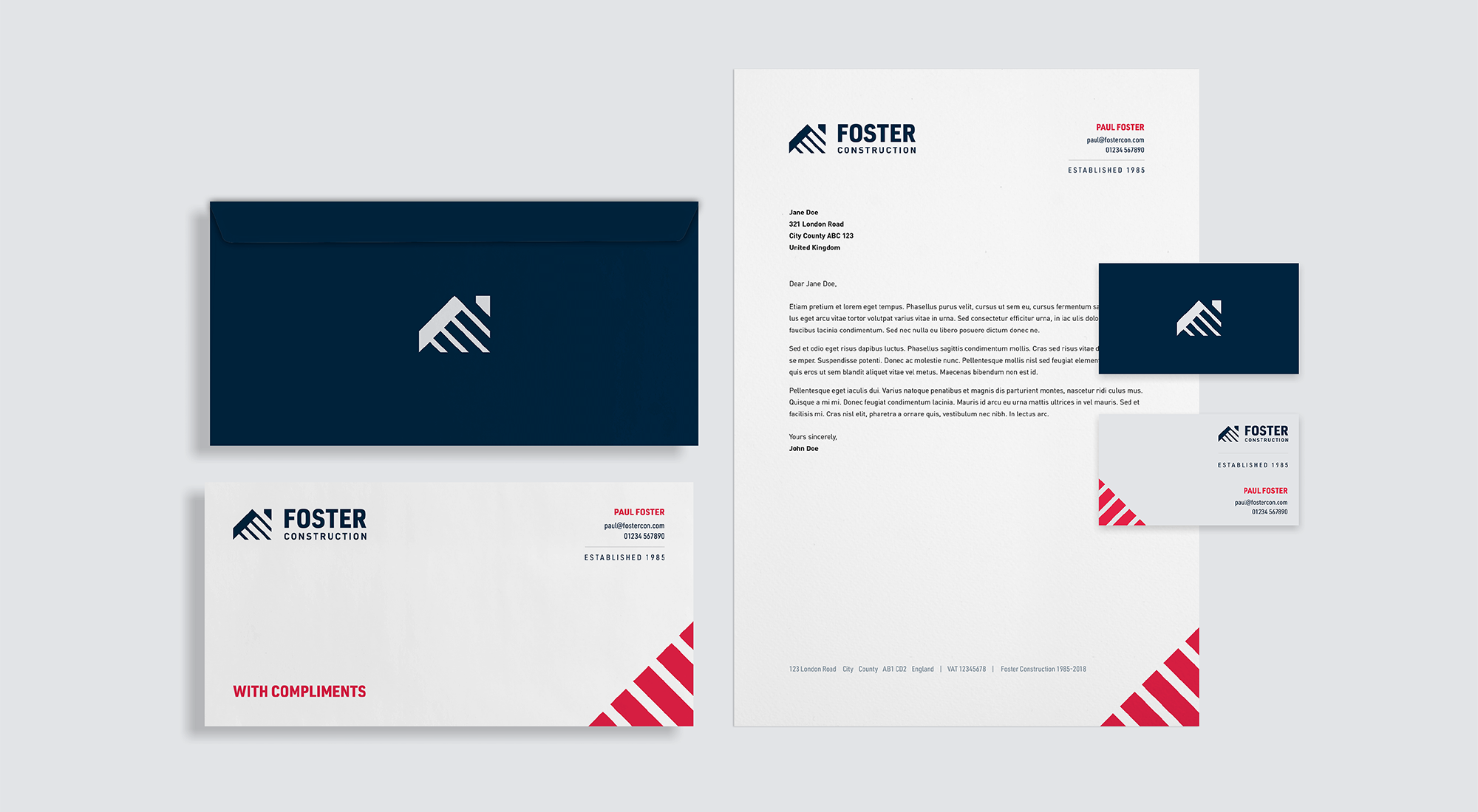 Foster Construction Graphic Design Branding Kent Liam Foster Design