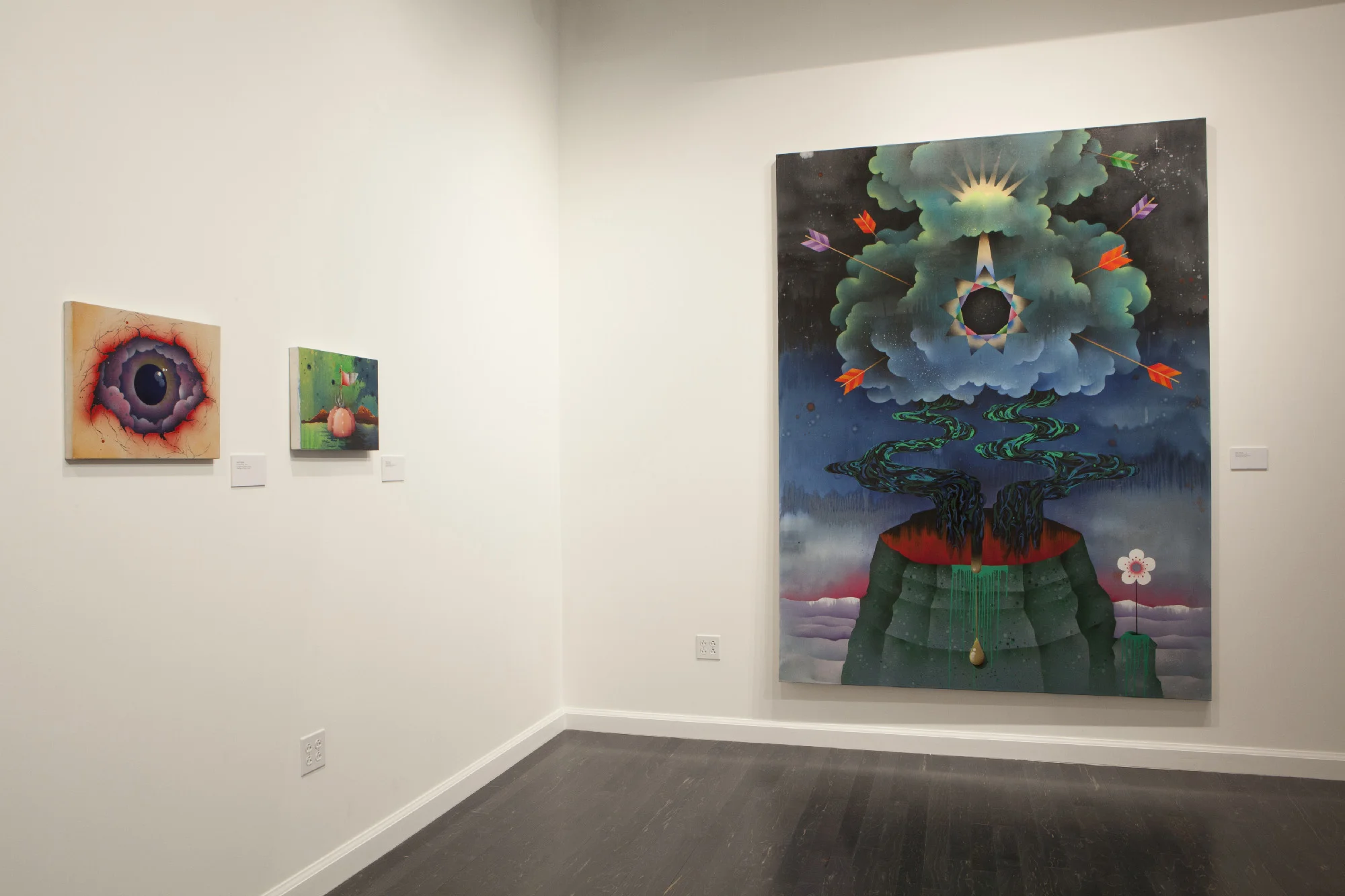 Installation images from Gusher; Pearl C. Hsiung Selected Works 2003 - 2011