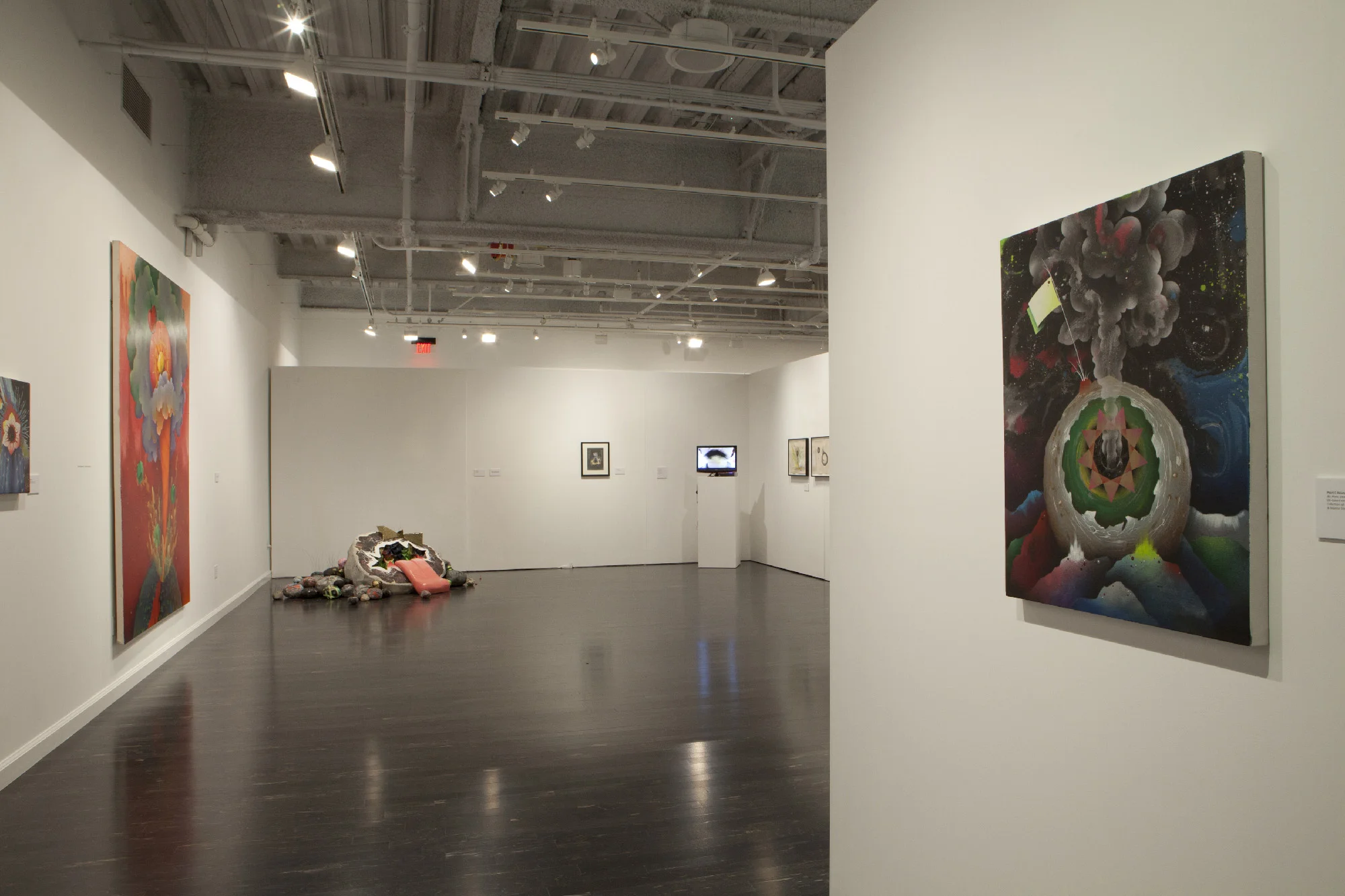 Installation images from Gusher; Pearl C. Hsiung Selected Works 2003 - 2011