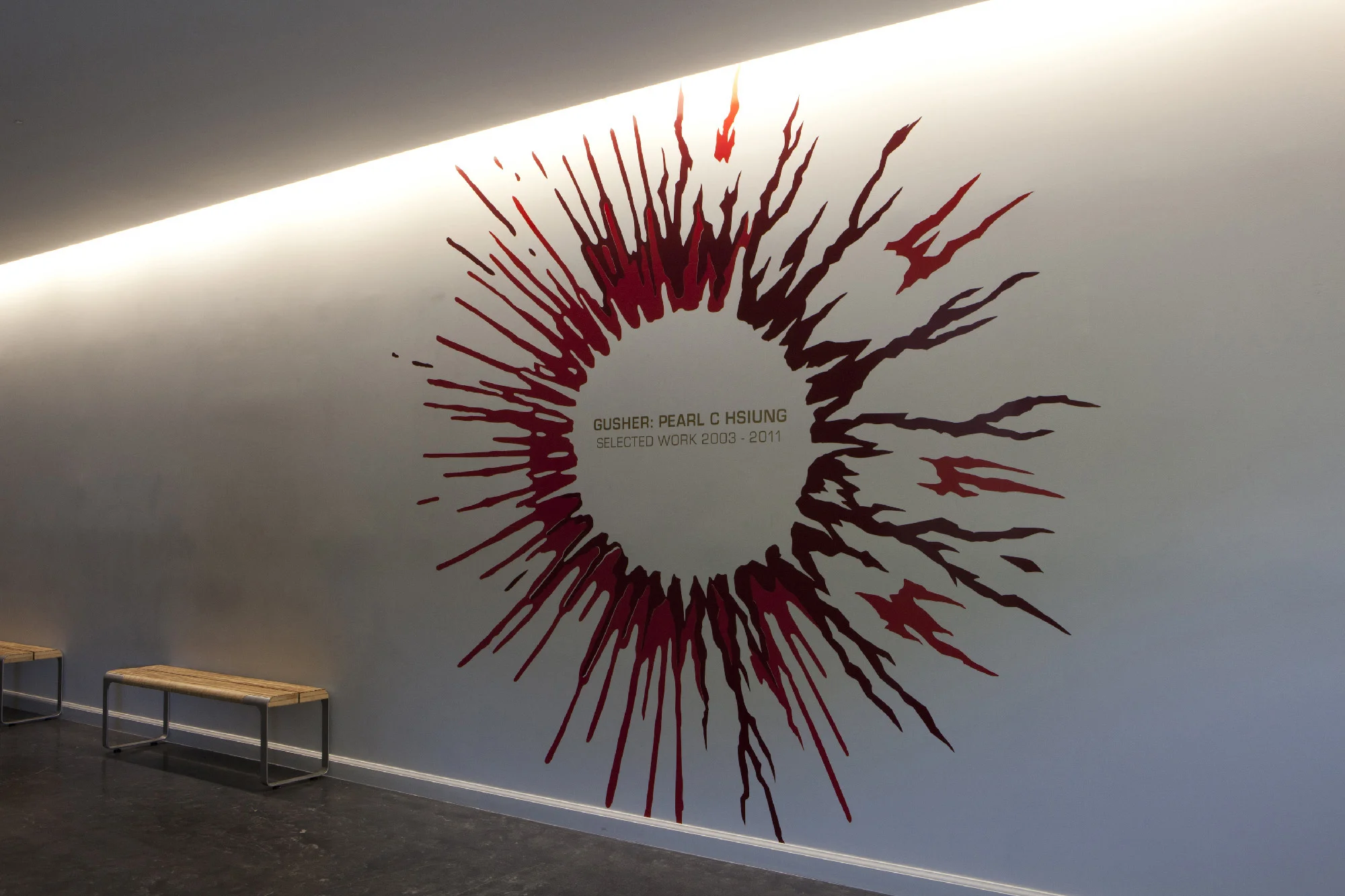 Installation images from Gusher; Pearl C. Hsiung Selected Works 2003 - 2011