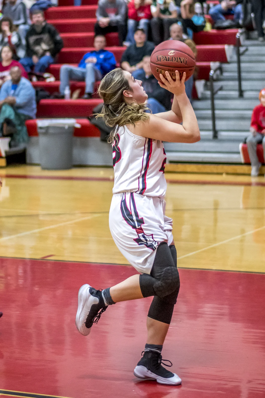 Cam Miller was the leading scorer for the Lady Indians. She had fifteen points, and played some great defense. When your seniors lead by their example, good things happen.