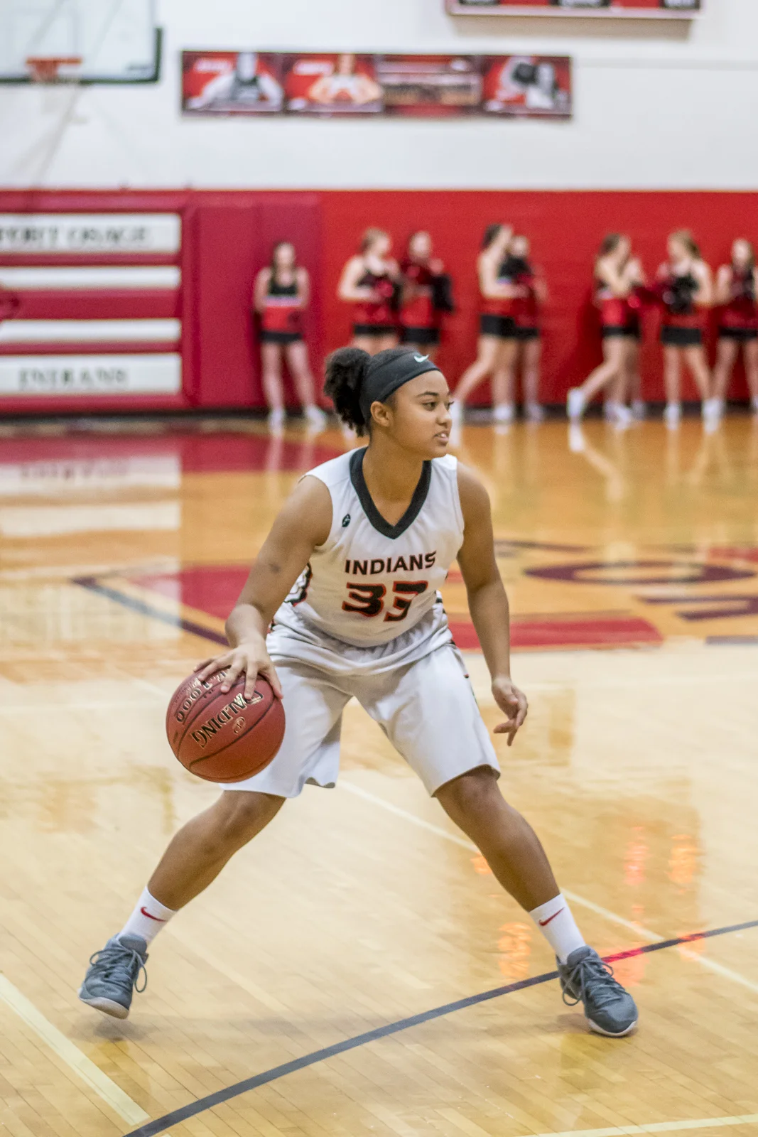 Alecia Monday had a great game. She scored eight points, and did a great job running the show much of the time.